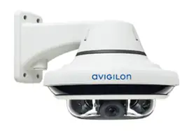 Cámara domo multisensor Avigilon H4 para monitoreo panorámico de grandes áreas