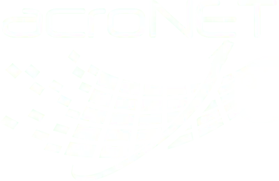Logo oficial de AcroNet - Soluciones en Seguridad y Telecomunicaciones